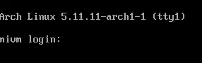 Linux 系统登录界面